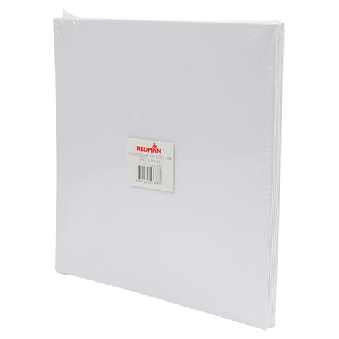SQUARE CAKE BOARD 9" GLOSSY WHITE 5PC (#102384)