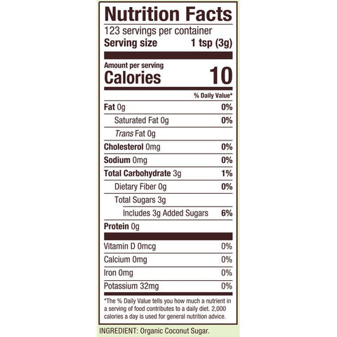 ORGANIC COCONUT SUGAR 13OZ (#102769)