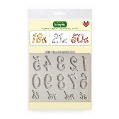 LARGE NUMBERS SILICONE MOULD DM0043 (#102866)