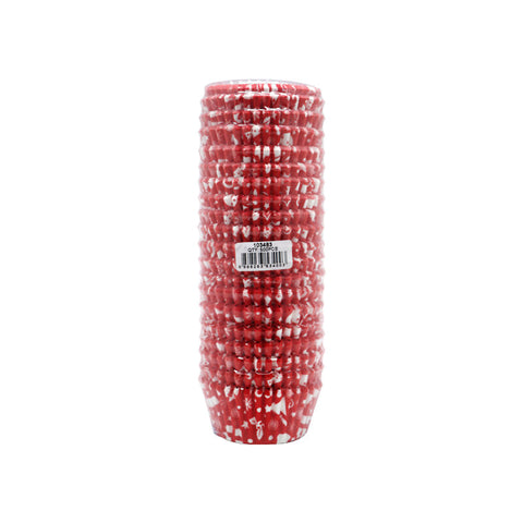 BAKING CASES GREASEPROOF 110MM XMAS RED 500PC (#103483)