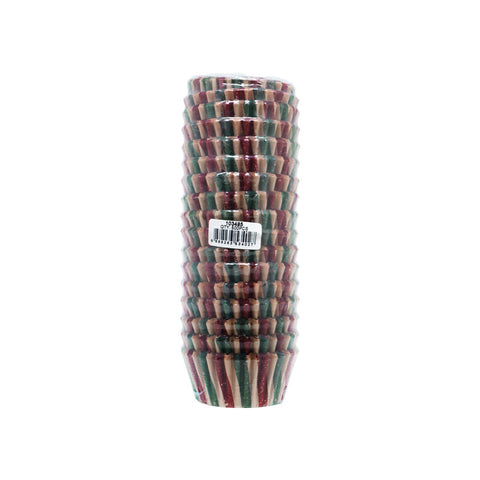 BAKING CASES GREASEPROOF 110MM RG STRIPE 500PC (#103485)