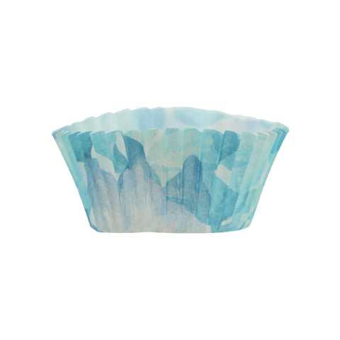 BAKING CASES GREASEPROOF 110MM WATER PAINT BLUE 500PC (#103488)
