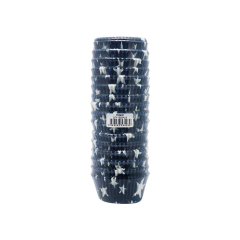 BAKING CASES GREASEPROOF 110MM STAR BLUE 500PC (#103491)