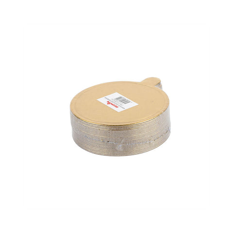PAPER PLATE ROUND GOLD 8CM 25PC (#103615)
