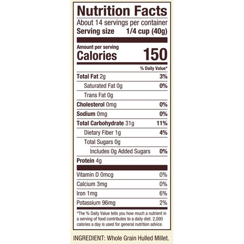 GF MILLET FLOUR 20OZ (#104132)