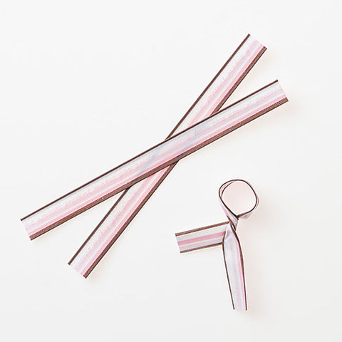 STRAWBERRY STICK STRIPE TIE (#104582)