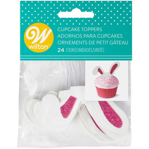 BUNNY EAR CUPCAKE TOPPER 2113-9356 24PC (#104598)