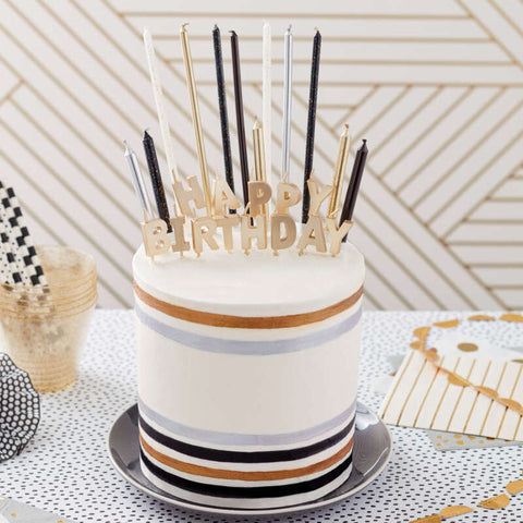 25PC HAPPY BIRTHDAY CANDLE SET 2811-0-0031 (#105394)