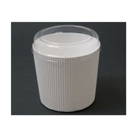 CUPCAKE PAPER MOULD WITH LID(WHITE) (#105635)