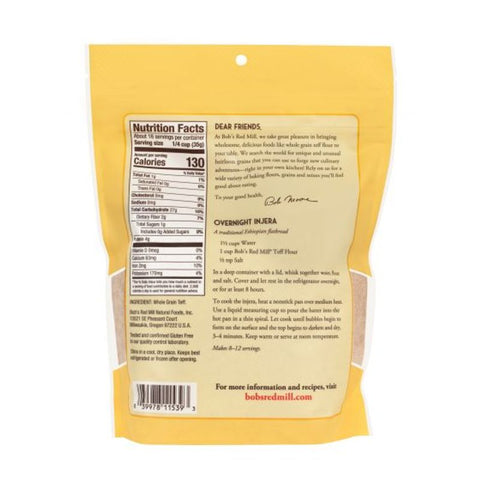GLUTEN FREE FLOUR TEFF 20OZ (#105645)
