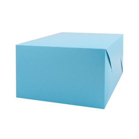 CAKE BOX PASTEL BLUE 8X8X5" 5PCS (#105863)