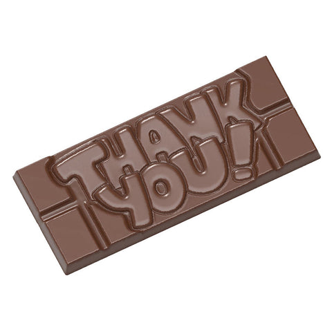 THANK YOU - CHOC TABLET MOULD 4CAV CW12004 (#106092)
