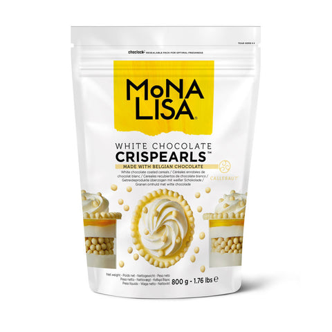 CRISPY PEARL WHITE CHOCOLATE 800G (#106347)