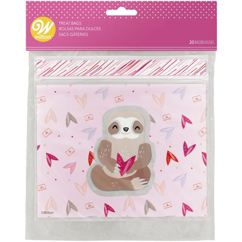 SLOTH RESEALABLE BAG 7X6.5" 1912-0-0327 20PC (#106404)