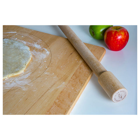 MAPLE PASTRY BOARD WITH WALNUT CLEAT 24X18X0.75 INCH (#106657)