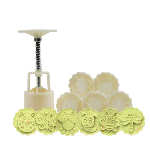 MOONCAKE PRESSED MOULD INSECT 50G 6PC (#106805)