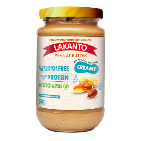 LAKANTO CREAMY PEANUT BUTTER 375G (#106811)