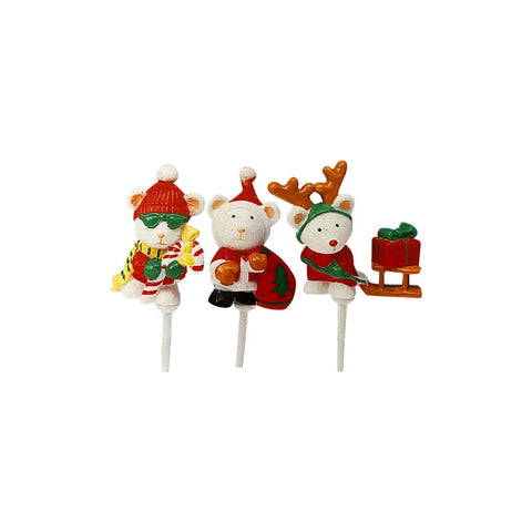 X'MAS ANIMAL C306P 3PC (#107034)