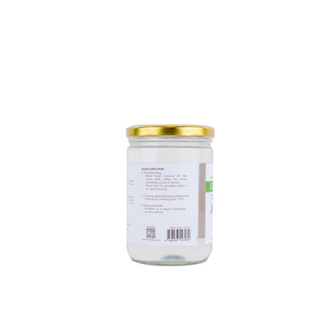 ORGANIC EXTRA VIRGIN COCONUT OIL 500ML (#107311)