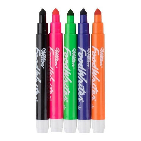 FINE TIP NEON COLORED FOOD WRITER 609-0-0012 5PCS (#107400)