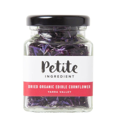 ORGANIC EDIBLE DRIED FLOWER CORNFLOWER AUBERGINE 6G (#107406)