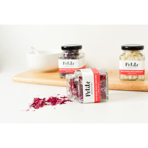 ORGANIC EDIBLE DRIED FLOWER CORNFLOWER PINK 6G (#107408)