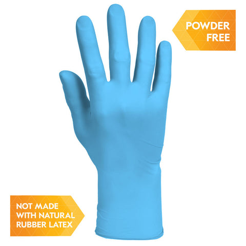 NITRILE GLOVE G10 COMFORT PLUS BLUE L 9 INCH 100PC (#107600)