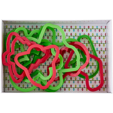XMAS PLASTIC CUTTER SET 2304-3956 10PCS (#108136)