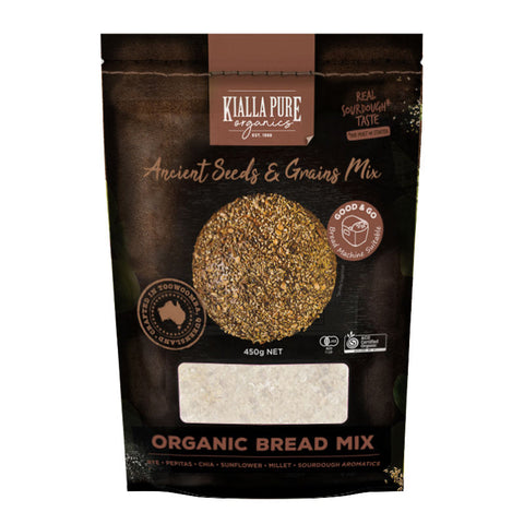 ORG ANCIENT SEEDS&GRAINS SOURDOUGH BREAD MIX 450G (#109239)