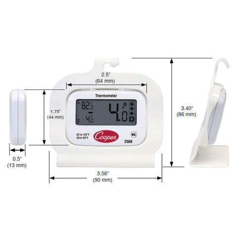 DIGITAL FRIDGE THERMOMETER (-30° to 50°C) (#110279)