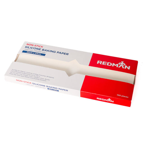 SILICONE BAKING PAPER 33X27CM 100PC (#110687)