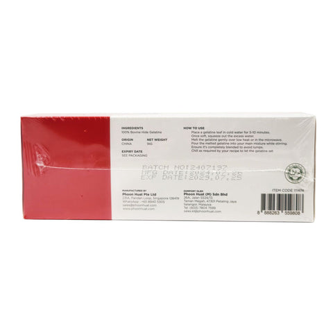 BOVINE GELATINE LEAF GOLD 1KG/REDMAN (#111474)