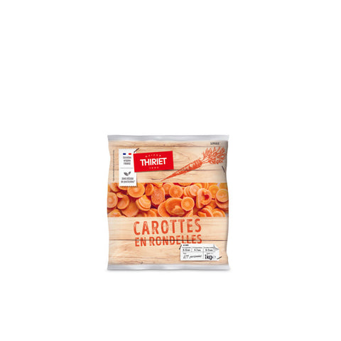 SLICED CARROTS 1KG 6-7 PORTIONS (#113099)