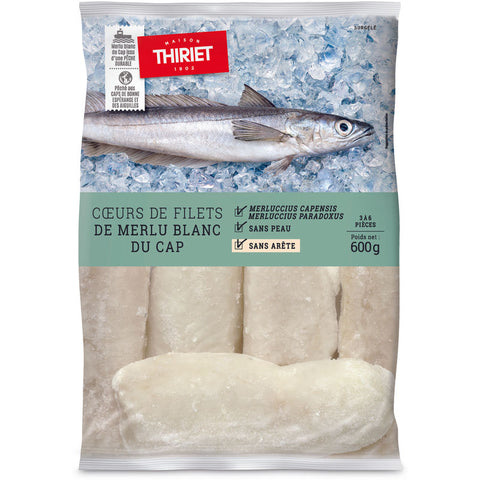 WHITE HAKE FROM THE CAPE HEART PIECES 600G 3-6 PIECES (#113202)