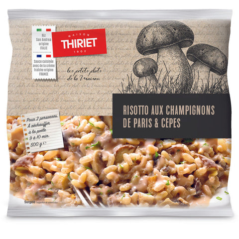 RISOTTO WITH BUTTON MUSHROOM PORCINI 500G THIRIET 2 PORTIONS (#113245)
