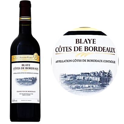 MERLOT BLAYE COTES BORDEAUX RED WINE 75CL (#124064)