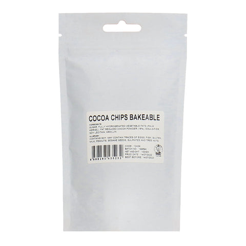 COCOA CHIPS BAKEABLE 100G (#12429)