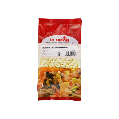 WHITE COCOA CHIPS (BAKEABLE) 250G (#13533)