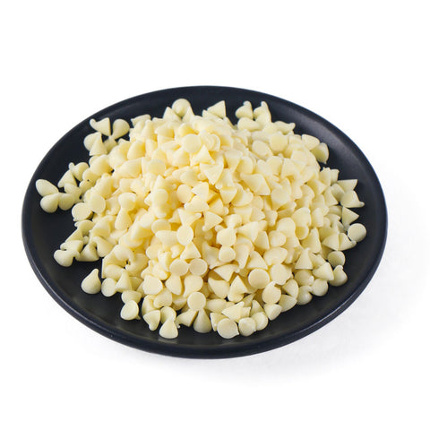 WHITE COCOA CHIPS (BAKEABLE) 1KG (#13534)
