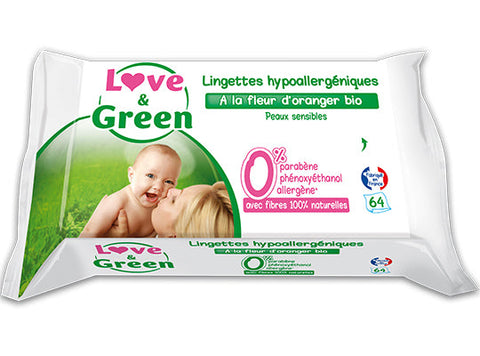 ORGANIC ORANGE BLOSSOM BABY WIPES 64PC (#124769)