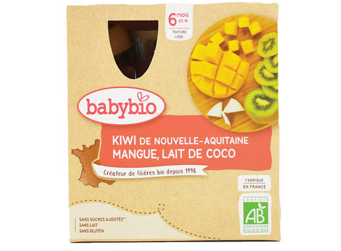 ORGANIC KIWI MANGO COCONUT MILK PUREE 90G (#125633)