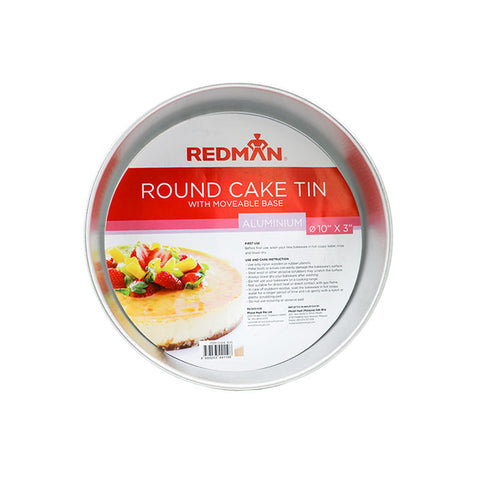 ROUND BAKING TIN 10"X3" (LOOSE BASE) (#1635)