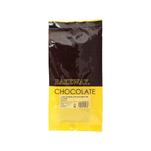 DARK CHOCOLATE COUVERTURE CHUNKS 250G (#200421)
