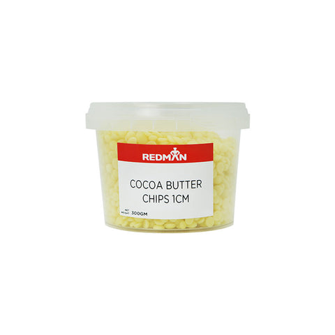 COCOA BUTTER CHIPS 1CM 300G (#200502)