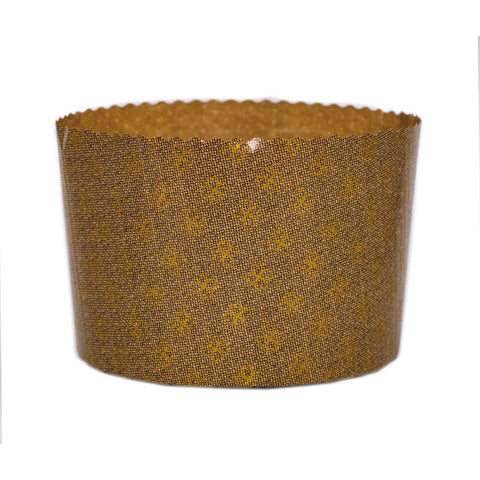 MOULD PANETTONE ALTO 154X112MM GOLD 10PC (#201850)