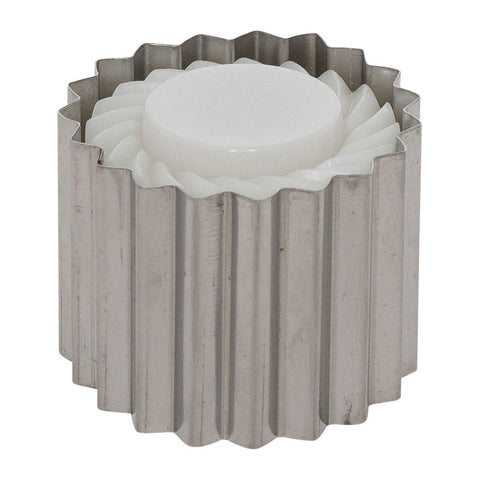 TART MOULD/METAL CUTTER SERRATED (L) (#201887)