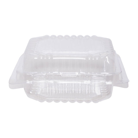 PLASTIC CLAM TRAY SQUARE 145X145X60MM 10PC (#201952)