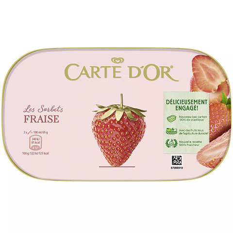 STRAWBERRY SORBET 900ML (#120115)