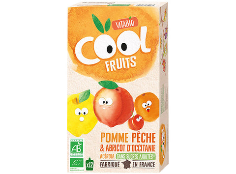 ORGANIC COOL FRUIT APPLE PEACH APRICOT 90G (#126666)