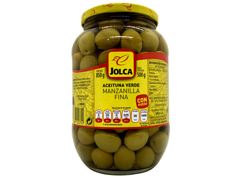 WHOLE GREEN OLIVES MANZANILLA 850G (#124359)